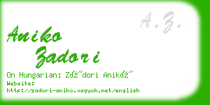 aniko zadori business card